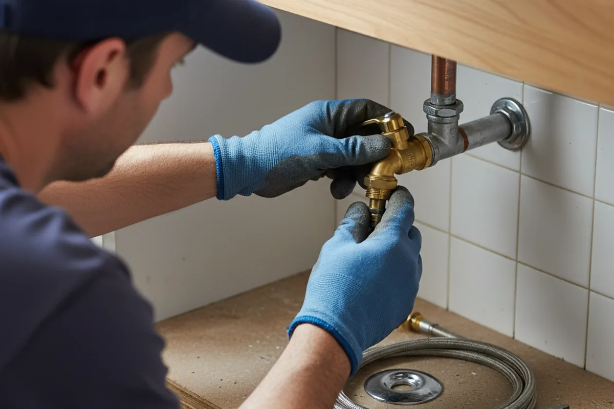 Shutoff valve and fitting work during Emergency Plumbing in Fontana